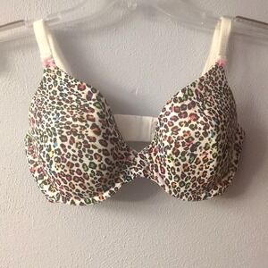 Victoria's Secret Bra Womens Multicolor 34D Underwire Push Up Cotton Comfort New